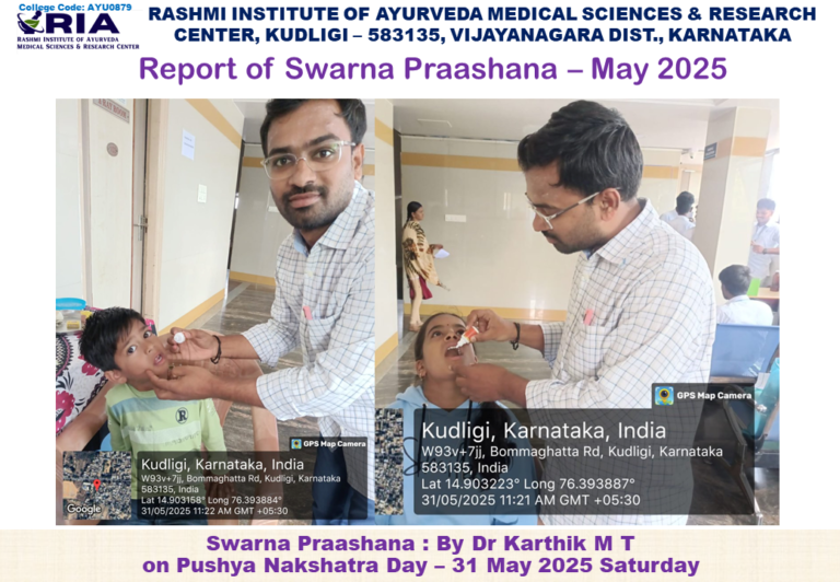 Swarna Prashana Report May 2025