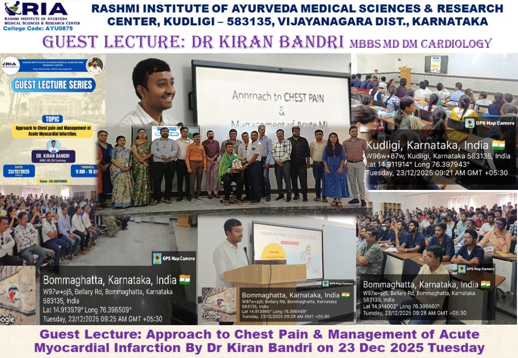 Report of Guest Lecture Chest Pain Management by Dr Kiran Bandri