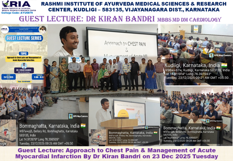 Report of Guest Lecture Chest Pain Management by Dr Kiran Bandri