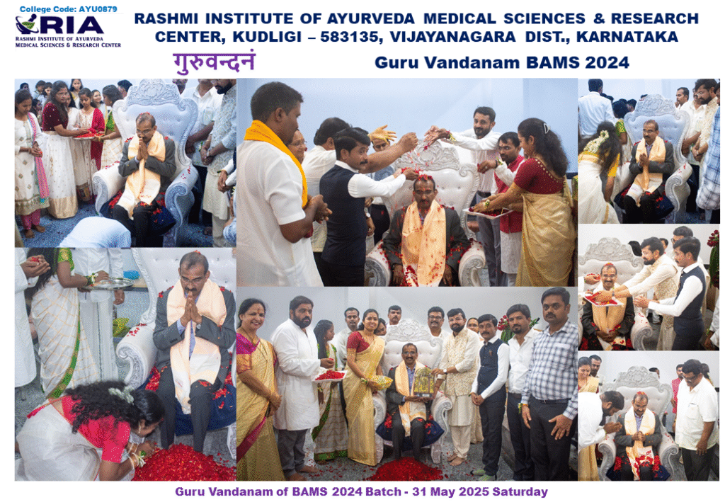 Report of GuruVandana BAMS 2024 Batch