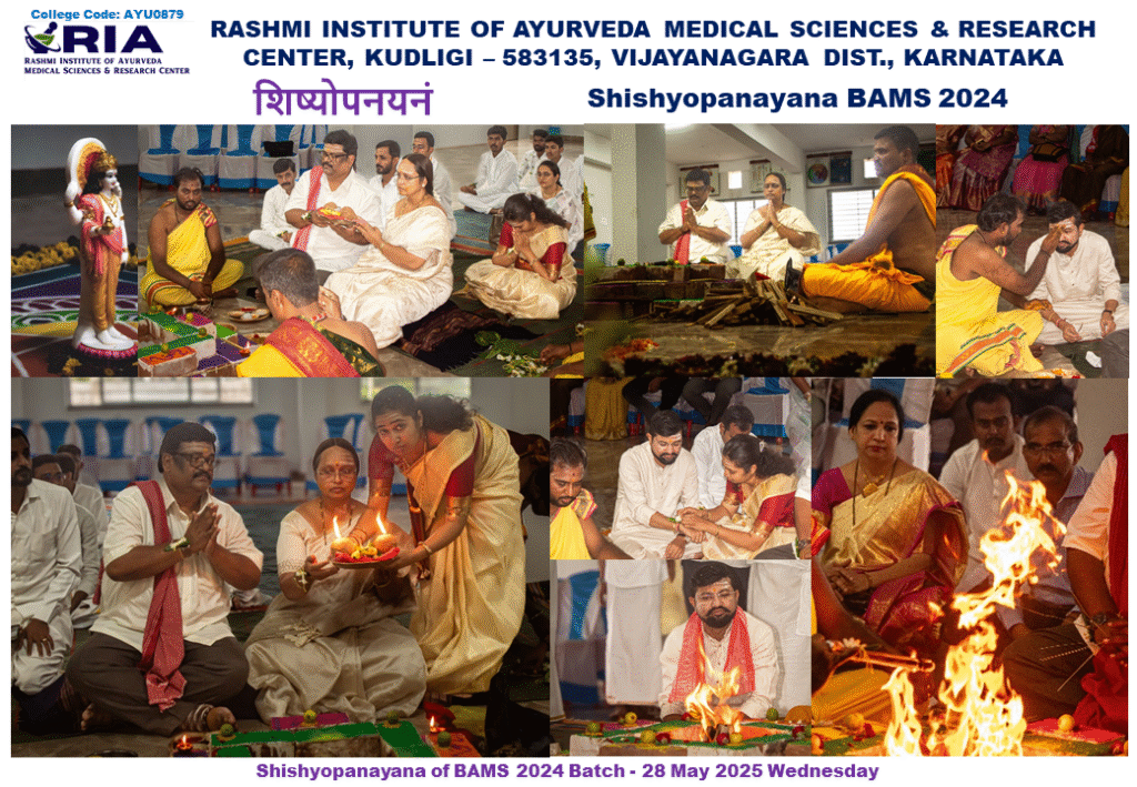Report of Shishyopanayana BAMS 2024 Batch 1
