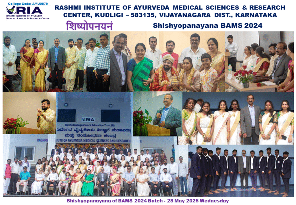 Report of Shishyopanayana BAMS 2024 Batch 2